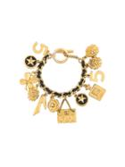 Chanel Vintage Charm Bracelet, Women's, Metallic