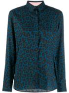 Paul Smith Leopard Print Shirt - Blue