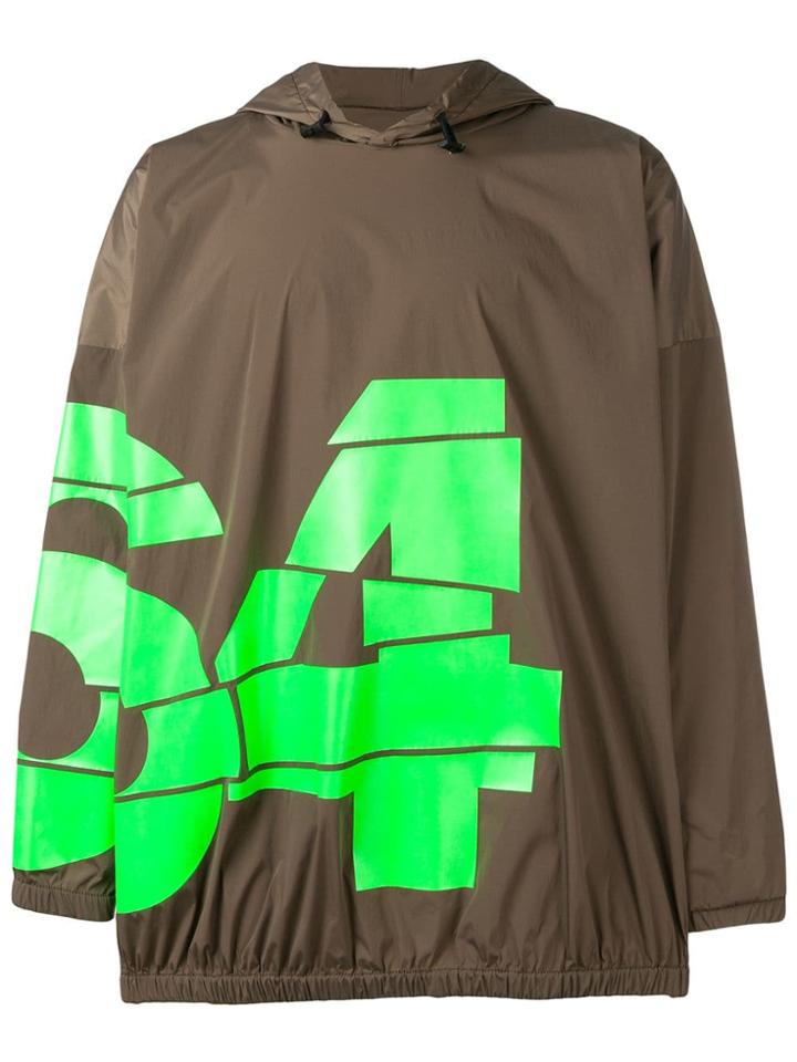 Dsquared2 Logo Print Hooded Jacket - Brown
