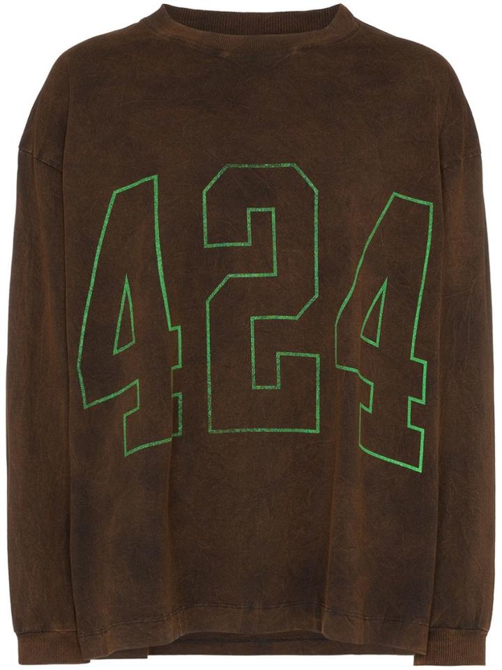 424 Logo Printed Sweatshirt - Brown