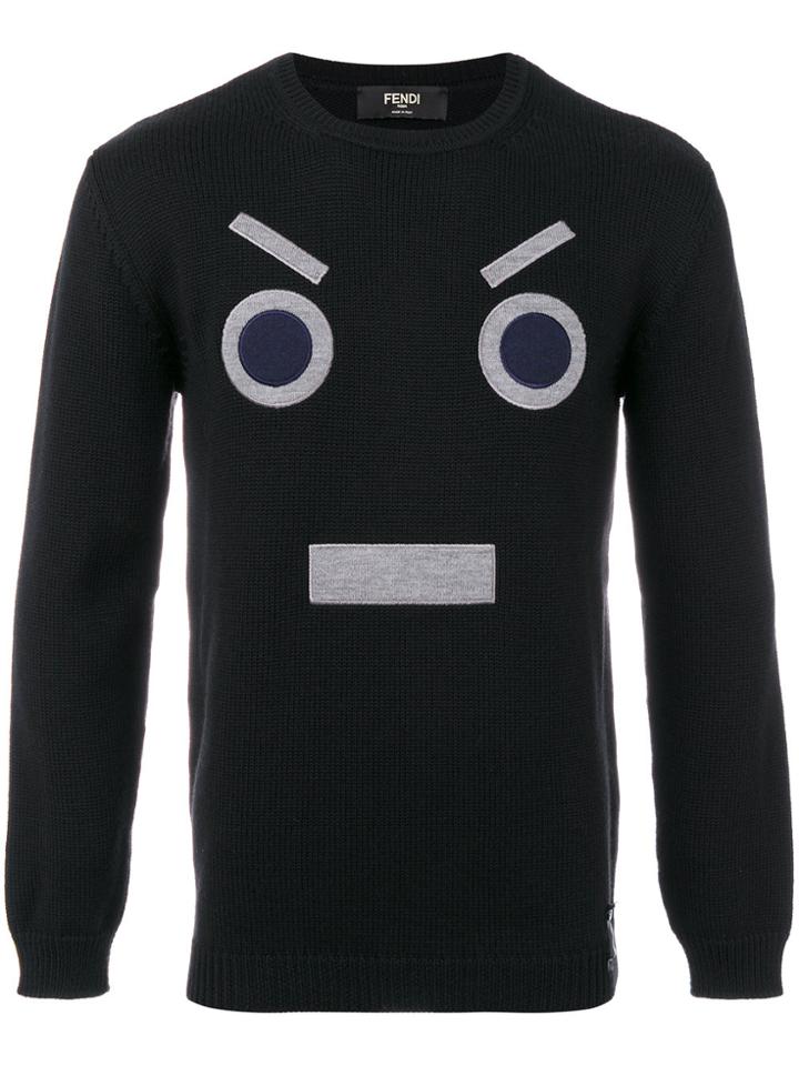 Fendi No Words Sweater - Black