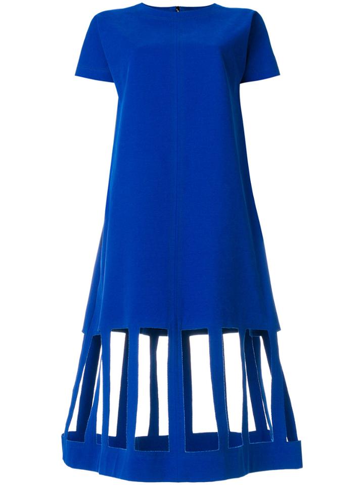 Maison Margiela Cutout A-line Dress - Blue