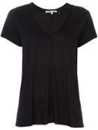 Helmut Lang V-neck T-shirt, Women's, Size: Xs, Black, Nylon/micromodal