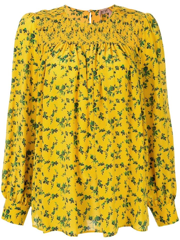 Nº21 Floral Printed Top - Yellow