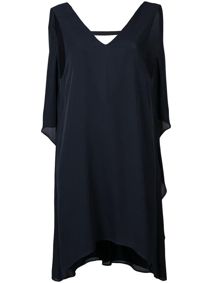 Alice+olivia Draped Back Dress - Blue