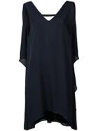 Alice+olivia Draped Back Dress - Blue