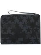 Valentino 'camustars' Clutch, Men's, Black, Leather/nylon