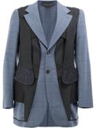 Comme Des Garçons Homme Plus Layered Fitted Jacket - Blue