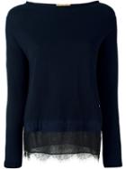 Fay Lace Bottom Knit Top