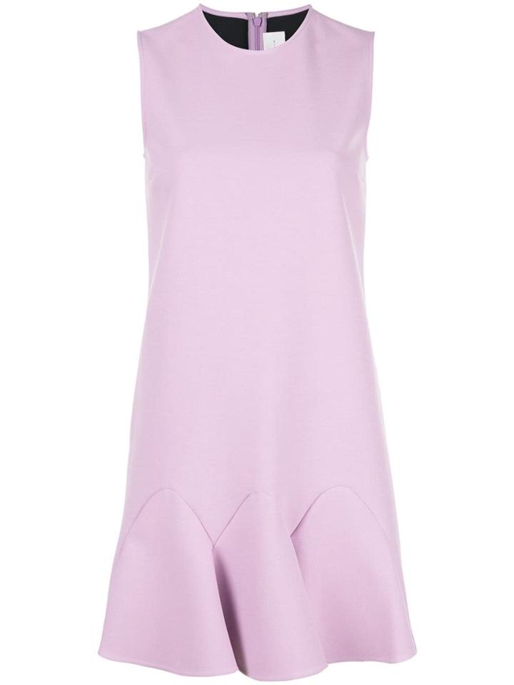 Victoria Victoria Beckham Flounce Hem Short Dress - Purple