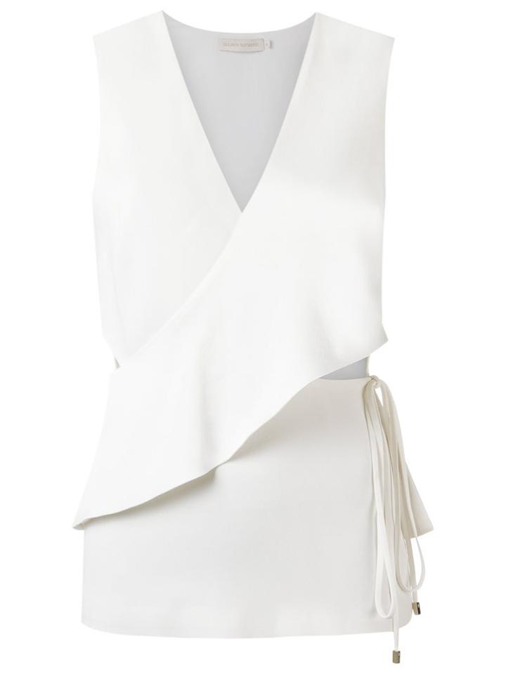 Giuliana Romanno V-neck Wrap Blouse