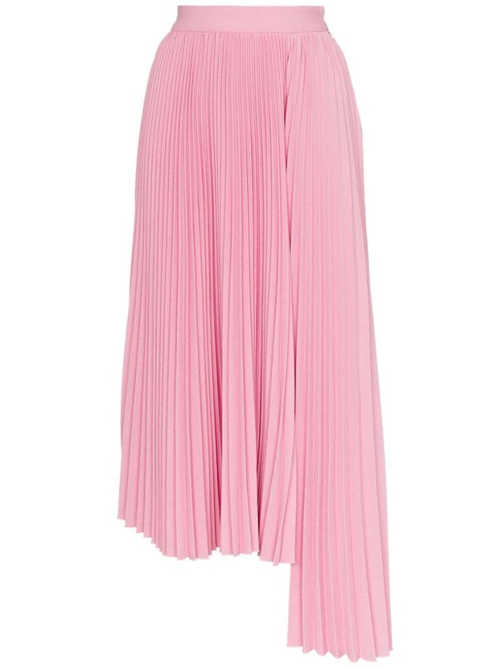 Msgm Pleated Asymmetric Skirt - Pink