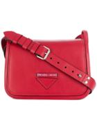 Prada Foldover Logo Tote Bag - Red