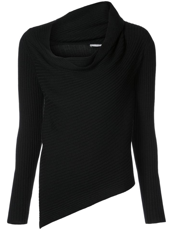 Tome Cowl Neck Jumper - Black