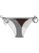 Marysia Check Bikini Bottoms - Black