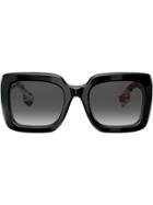 Burberry Eyewear Square Oversized Sunglasses - Black