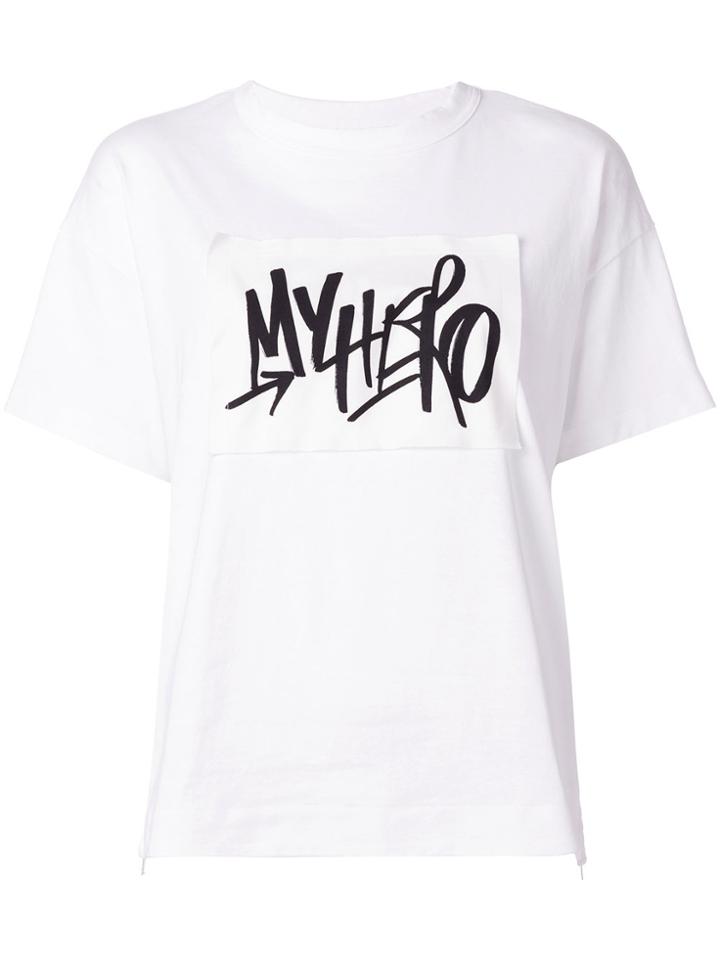 Sacai Graphic Printed T-shirt - White