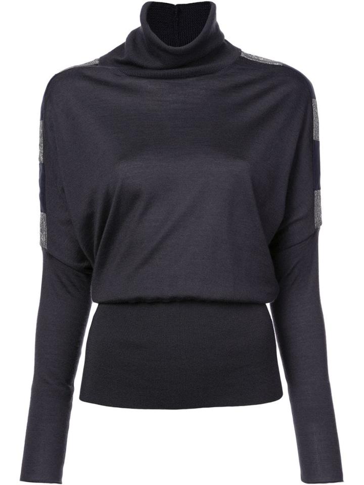 Fabiana Filippi Side Stripe Detail Sweater - Black