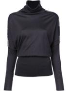 Fabiana Filippi Side Stripe Detail Sweater - Black