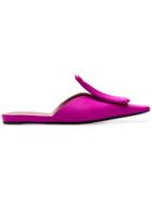 Marni Pointed Slip-on Mules - Purple