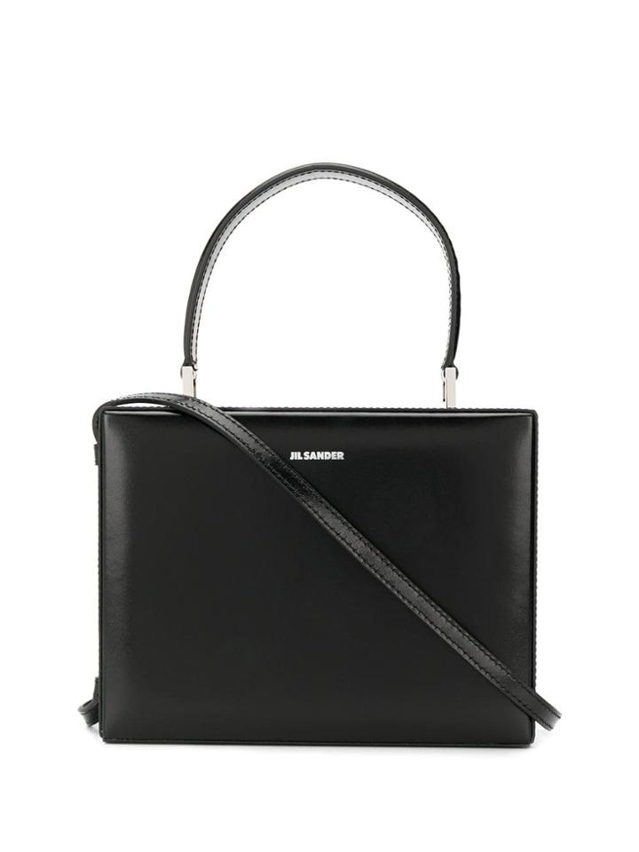 Jil Sander Box-styled Tote Bag - Black