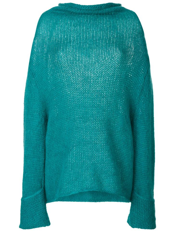 Semicouture Roll Neck Pullover - Green