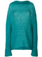Semicouture Roll Neck Pullover - Green
