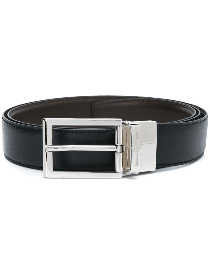Ermenegildo Zegna Reversible Belt - Black