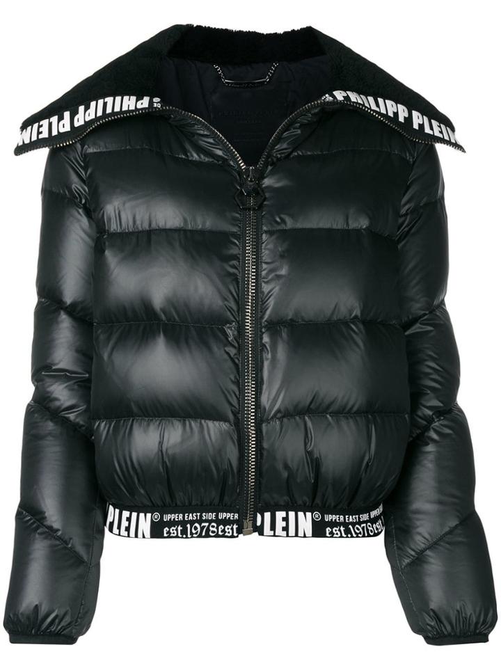 Philipp Plein Logo Padded Jacket - Black