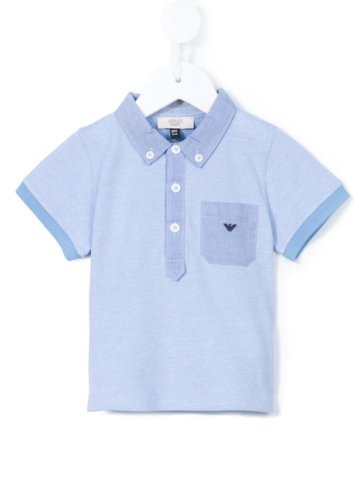 Armani Junior Classic Polo Shirt, Infant Boy's, Size: 9 Mth, Blue