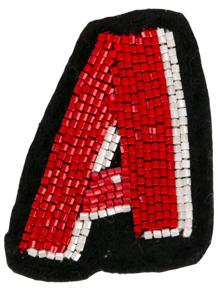 Olympia Le-tan Alphabet Patch - Red