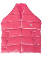 Moncler Padded Velvet Gilet Scarf - Pink