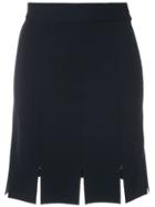 Gloria Coelho Multiple Slits Short Skirt - Blue
