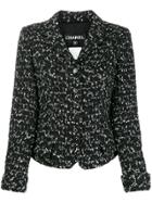 Chanel Pre-owned 2006 Textured Slim Jacket - Black