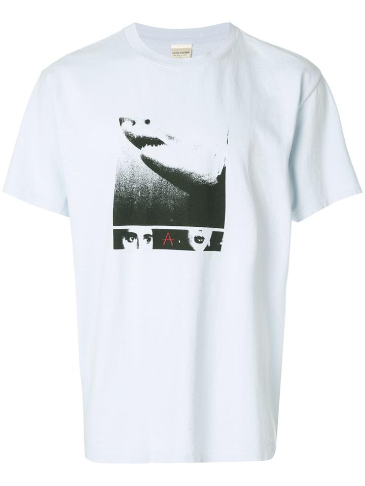 Noon Goons Shark Print T-shirt - Blue