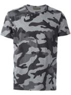 Valentino Camouflage T-shirt, Men's, Size: Medium, Grey, Cotton