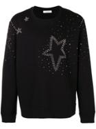 Valentino Studded Star Sweatshirt - Black