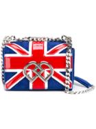 Dsquared2 Mini Union Jack Bag, Women's, Blue, Patent Leather/suede/metal (other)