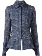 Area Di Barbara Bologna Rose Print Jacquard Shirt