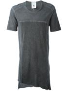 Lost & Found Rooms Asymmetric Hem T-shirt, Men's, Size: L, Grey, Cotton
