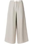 Dusan Flared Cropped Trousers - Nude & Neutrals
