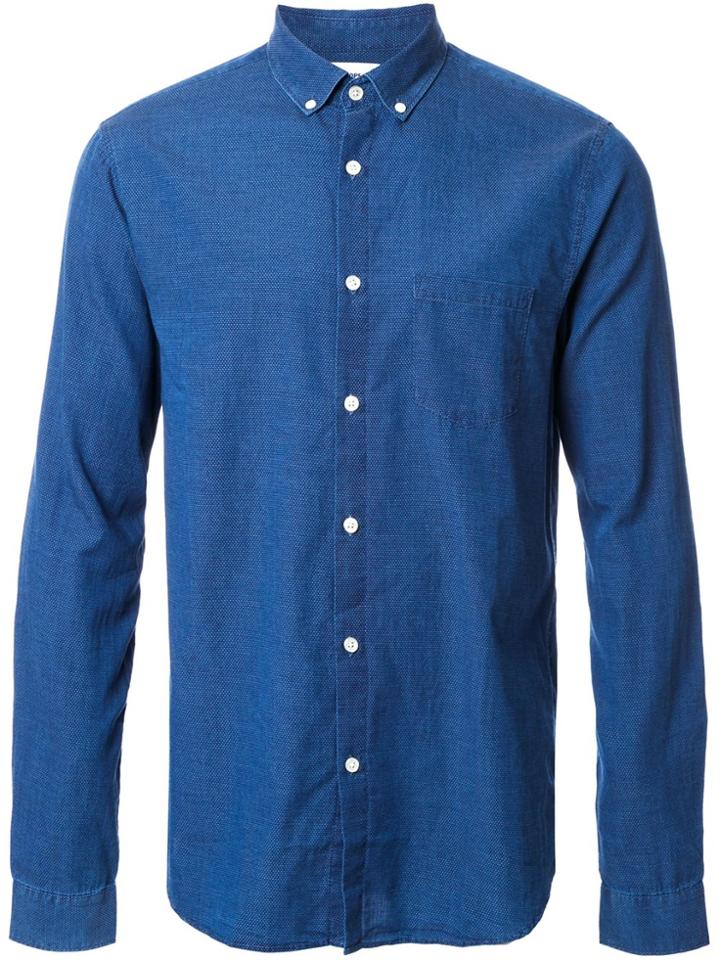 Armani Jeans Faded Checked Shirt - Grey