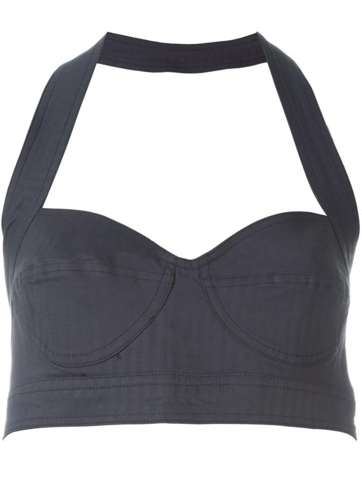 Romeo Gigli Vintage Halterneck Crop Top