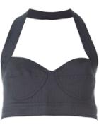Romeo Gigli Vintage Halterneck Crop Top