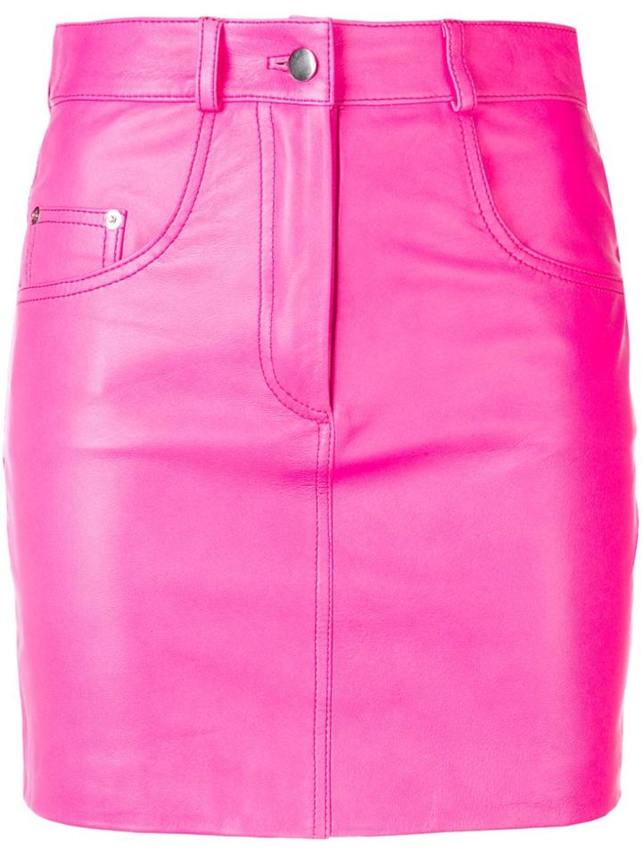 Manokhi Fitted Mini Skirt - Pink