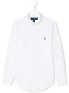 Ralph Lauren Kids Button Down Logo Shirt - White