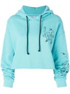 Adaptation La Cropped Hoodie - Blue