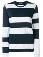 Comme Des Garçons Comme Des Garçons Striped Style Sweatshirt - Blue