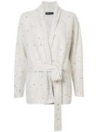 The Elder Statesman Cashmere Splatter Paint Jacket - Nude & Neutrals