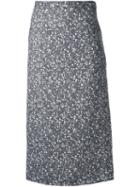 G.v.g.v. 'watakabe' Slit Skirt, Women's, Size: 34, Grey, Polyester